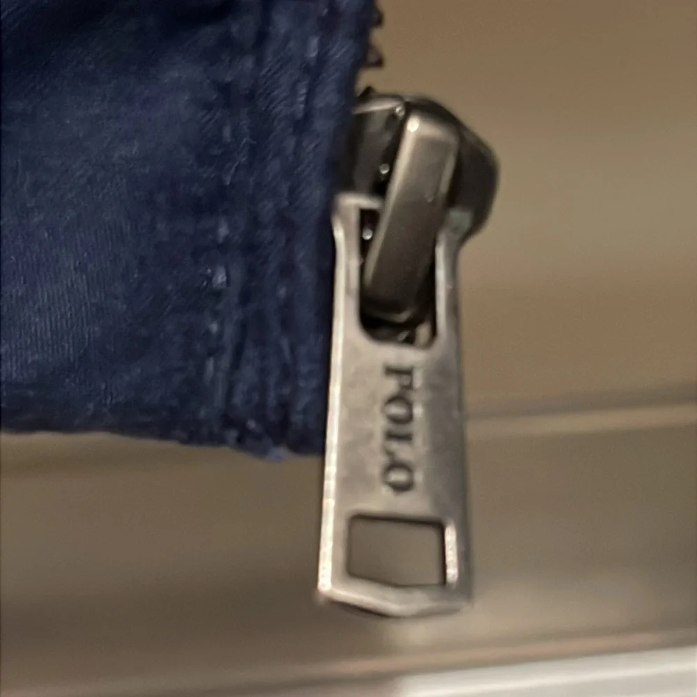 Polo Ralph Lauren Navy Harrington Plaid Lined Full Zip Jacket in Size L - Picture 7 of 15